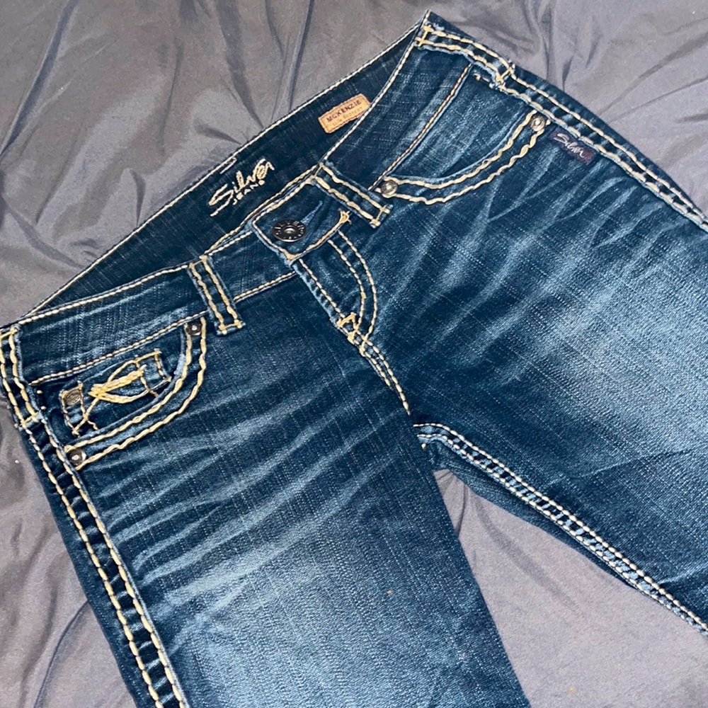 Silver Womens boot cut jeans